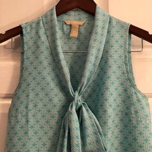 Banana Republic Teal Dress Tank Top Size XXS